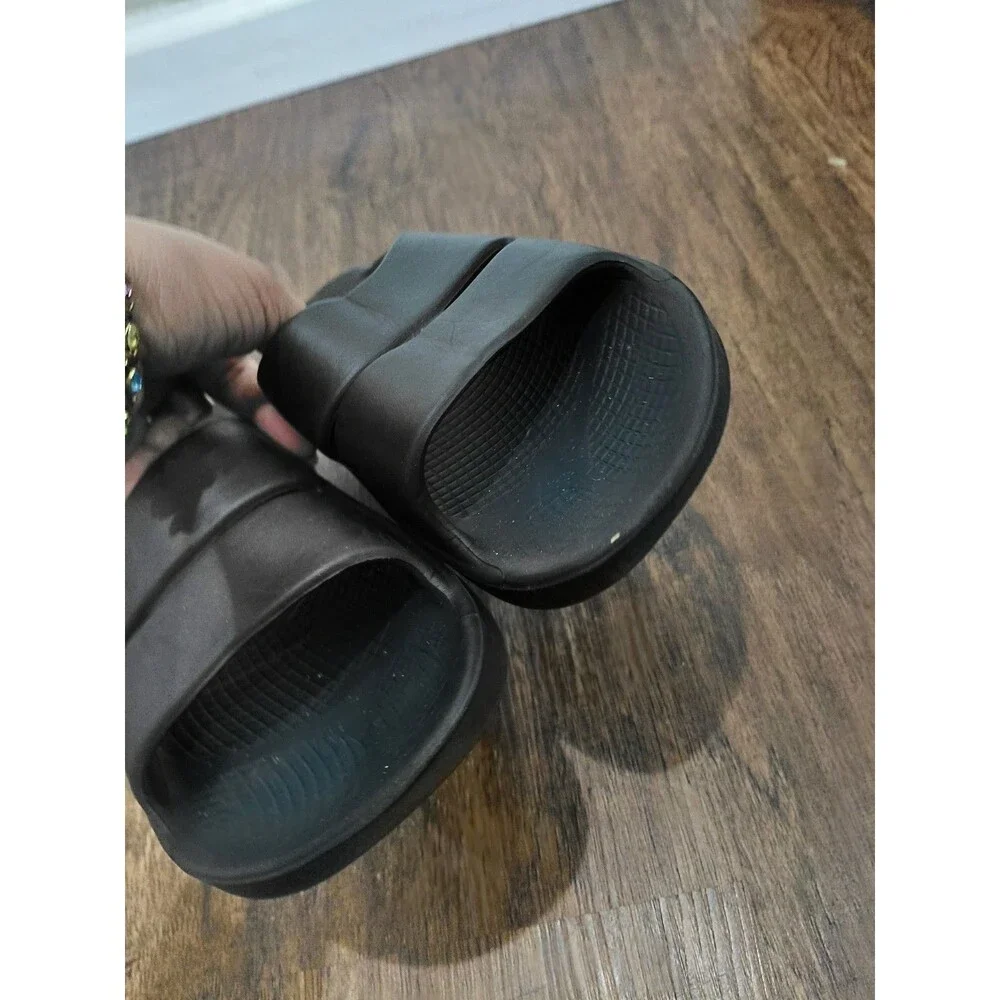 OOFOS OOahh Size Men's 8 / Women's 10 Unisex Slide Sandals - Black